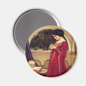 "The Crystal Ball" van John William Waterhouse Magneet (Voorkant / Achterkant)