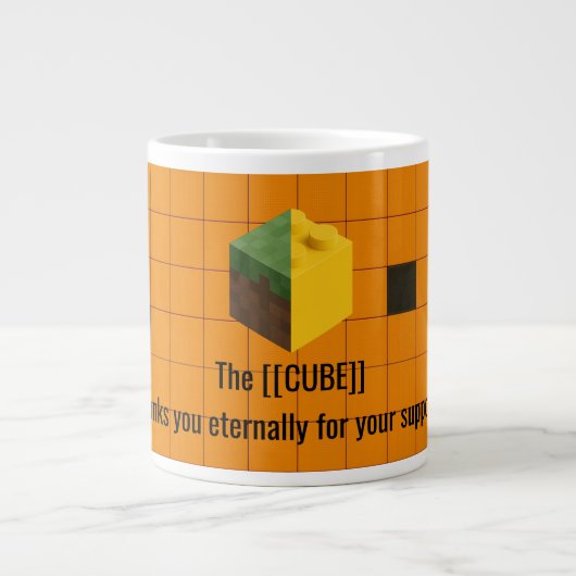 The [[CUBE]] Specialty Jumbo Sized Coffee Mug (Devant)