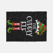 The Cuddly Elf Matching Family Cuddly Christmas El Fleece Deken (Voorkant (Horizontaal))