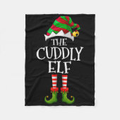 The Cuddly Elf Matching Family Cuddly Christmas El Fleece Deken (Voorkant)
