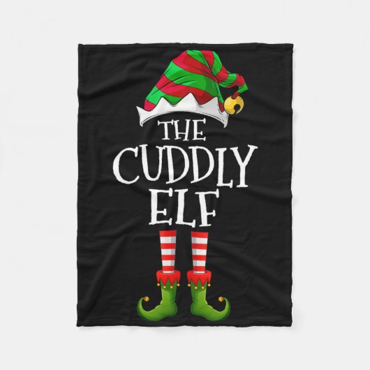 The Cuddly Elf Matching Family Cuddly Christmas El Fleece Deken (Voorkant)