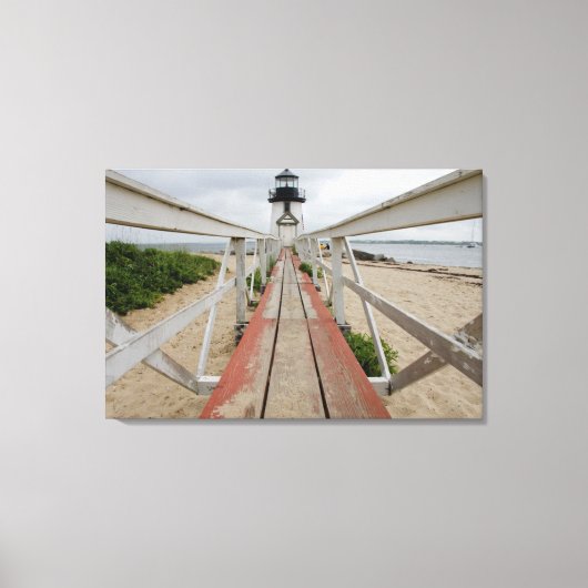 The current lighthouse, the last of many canvas afdruk (Voorkant)