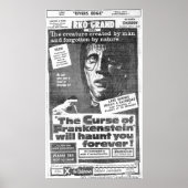 "The Curse of Frankenstein" (1957) ad Poster (Voorkant)