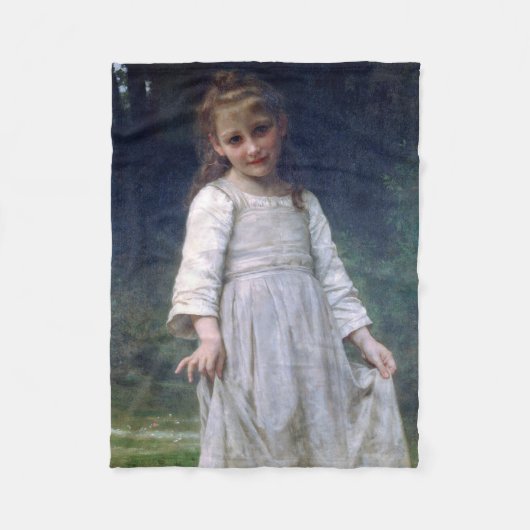 The Curtsey, Bouguereau Fleece Deken (Voorkant)