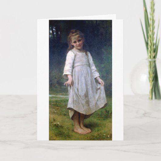 The Curtsey, Bouguereau Kaart (Voorkant)