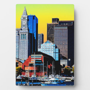 The Custom House Boston USA Poster Card Magnet Fotoplaat