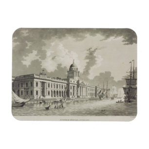 The Custom House, Dublin, 1792 (graving) Magneet