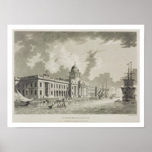 The Custom House, Dublin, 1792 (graving) Poster