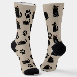 The Cutest Black Cat Socks Gift for Cat Lovers Sokken