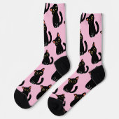 The Cutest Black Cat Socks Gift For Cat Lovers Sokken (Links)
