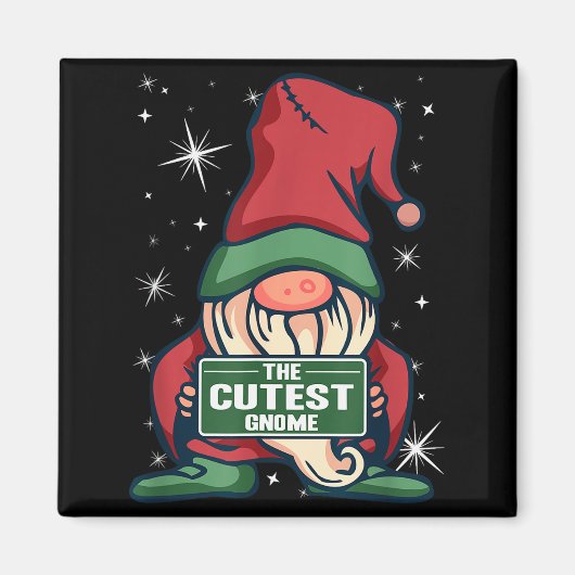 The Cutest Gnome Xmas Elf Matching Family Christma Magneet (Voorkant)