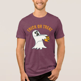 The Cutest Trick-or-Treat Ghost For Halloween Tri-Blend Shirt