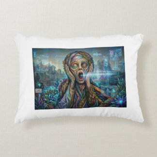 The Cybernetic Scream – Biomechanical Art Cushion Accent Kussen
