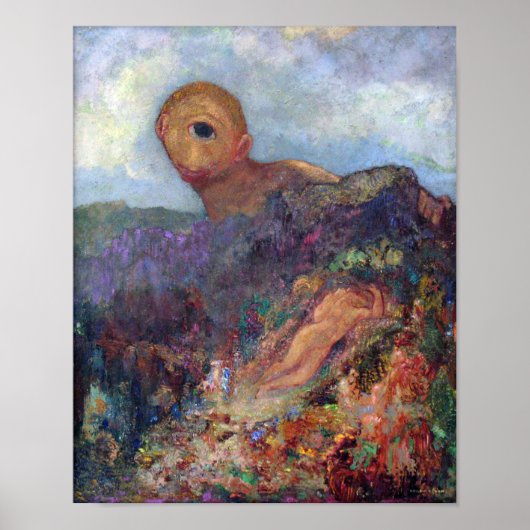 The Cyclops, Redon, 1898-1900 Poster (Voorkant)