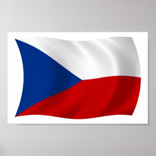 The Czech Republic Flag Poster Print