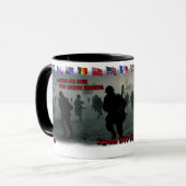 The D Day on June 6th 1944 on a Ceramic Coffee Mok (Voorkant links)