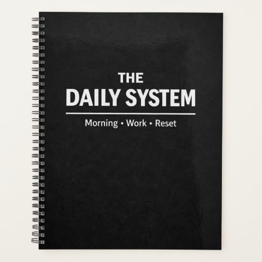 The Daily System Planner Morning Work Reset (Voorkant)