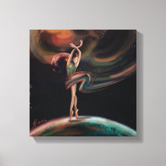 "The Dancing Universe" Canvas Afdruk (Voorkant)