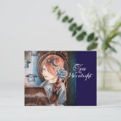 Thé dans la carte postale au clair de lune (Debout devant)