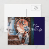 Thé dans la carte postale au clair de lune (Devant / Derrière)