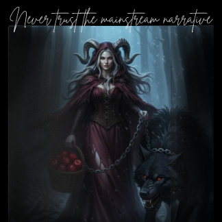 The Dark Red Ridding Hood Perfect Poster