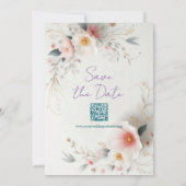 The Date Fleurs de typographie à l'aquarelle Écriture Save (Dos)