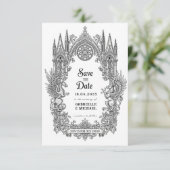 The Date Medieval Gothic Dragon Griffin Black Etching Save (Debout devant)