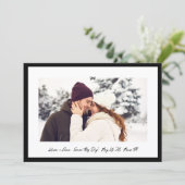 The Date Modern Black Little Bow Photo Save This Day (Debout devant)