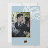 The Date PixDezines Dusty Blue Save Date/Silver Palms (Dos)