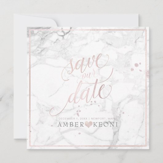 The Date PixDezines SAVE DATE|BLUSH PINK FUN SCRIPT+MARBLE (Devant)