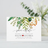 The Date PixDezines Save Date/Greenery, Elder+Fern (Debout devant)