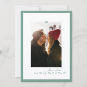 The Date Retro Sage Green Little Bow Photo Save This Day (Devant)