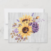 The Date Tournesol de printemps et pivoine violette Save th (Dos)