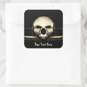 The Dawn of Man Vierkante Sticker (Tas)