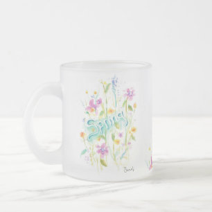 Thé de café en verre givré Mug