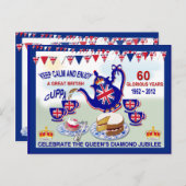 Thé de fête de Jubilee ~ Carte postale (Devant / Derrière)