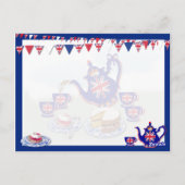 Thé de fête de Jubilee ~ Carte postale (Dos)