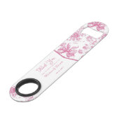 Thé de fleur sauvage rose Remerciement de mariage (Devant angulaire)