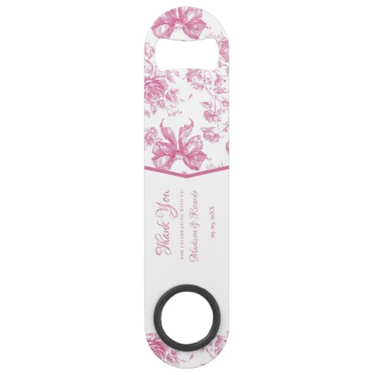 Thé de fleur sauvage rose Remerciement de mariage (Devant)