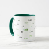 Thé de la tasse du monde (en vert) (Devant gauche)