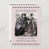 Thé de l'après-midi - Invitation (Personnaliser) (Devant / Derrière)