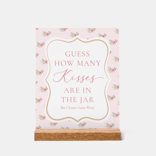 Thé de mariage : devinez combien de baisers (Recto)