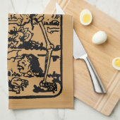 The Death - Old Indian / Asian Tarot Card Theedoek (Quarter Fold)