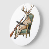 the deer hunter clock grote klok (Hoek)