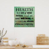 The Definition of Health Chiropractic Poster (Cuisine)