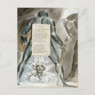 'The Descent of Odin', ontwerp 81 uit 'The Poems o Briefkaart