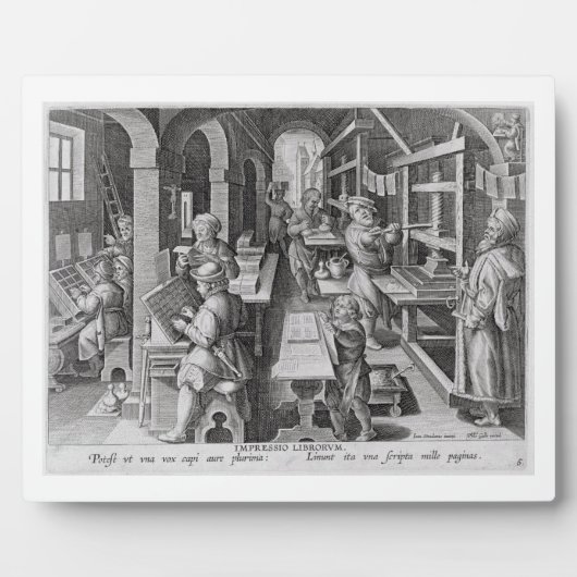 The Development of Printing, bord 5 uit 'Nova Re Fotoplaat (Voorkant)