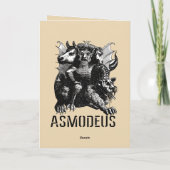 The Devil Personified Illustration Asmodeus Kaart (Achterkant)
