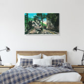 The Devil's Gateway, Mt. LoweMt. Lowe, CA Canvas Afdruk (Insitu (Slaapkamer))