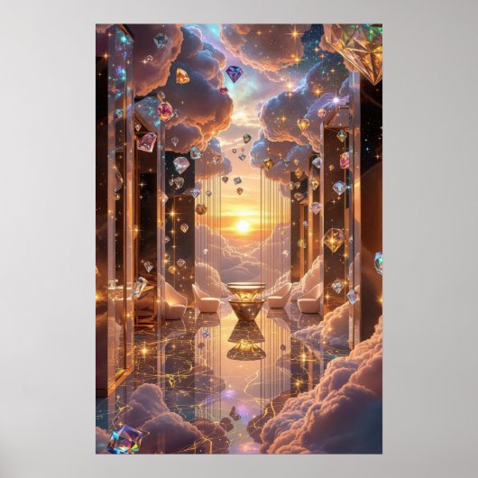 The Diamond Lounge: Where Infinity Meets Luxury Poster (Voorkant)